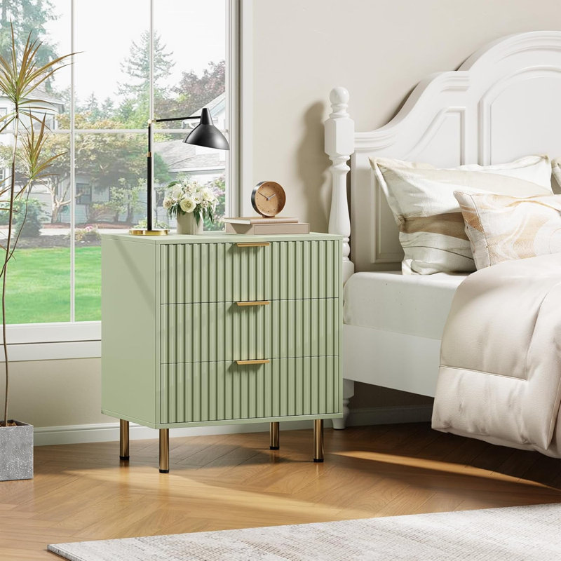 39.9cm W Manufactured Wood Bedside Table