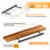 Set Of 2 36" Acacia Wood Floating Shelves Wall Mounted With Invisible Metal Bracket (Hardware Included)