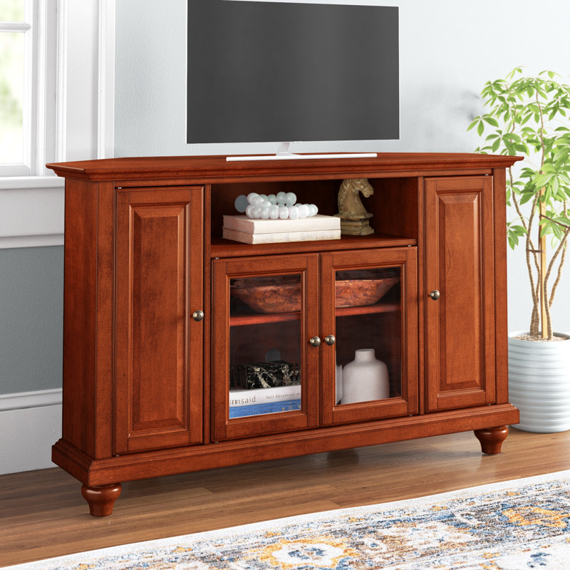 Meuble télé pour téléviseur de 50 po ou moins Hedon, Cerisier classique
