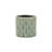 Green Ceramic 16 Ounce Geometric Round Distressed Pot Planter