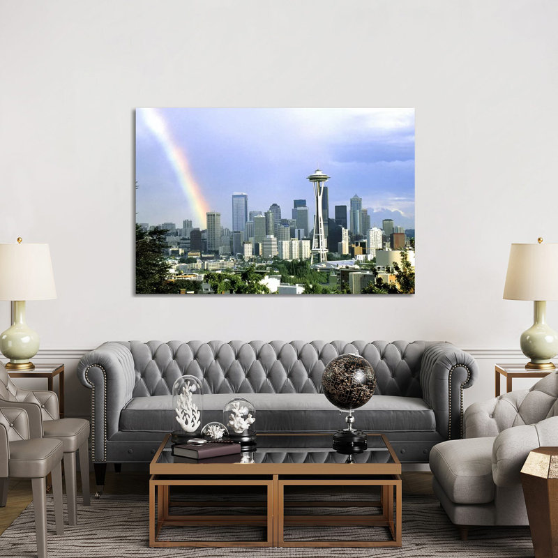Rainbow Seattle WA - Wrapped Canvas Print, 152.5 cm H x 101.5 cm W