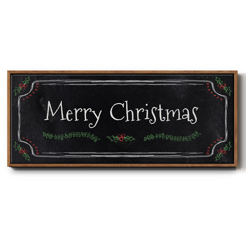 Merry Christmas - Toile encadrée, H 20 po x l 50 po