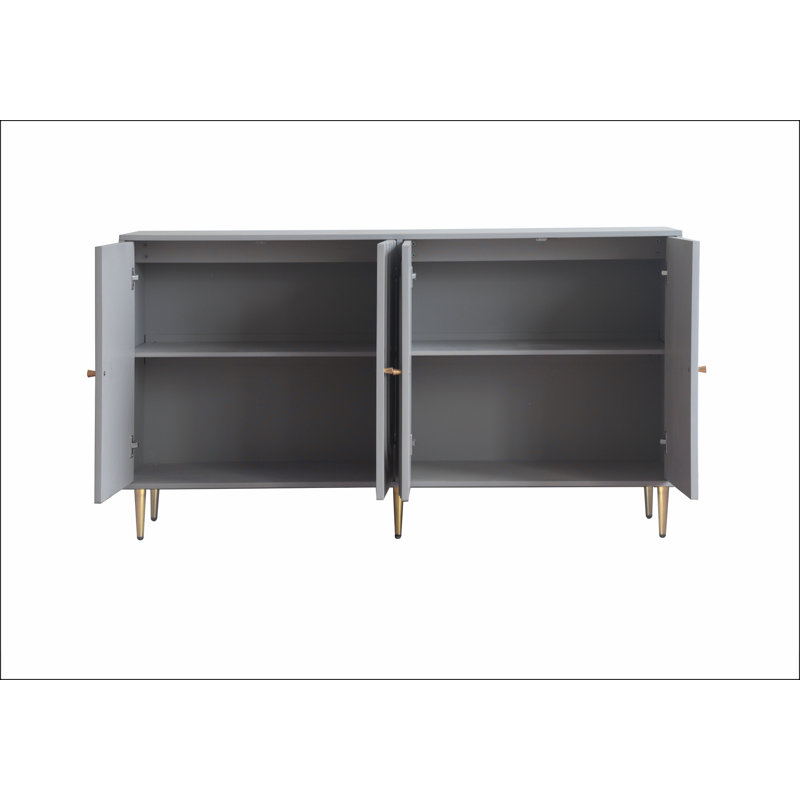 Armoire de rangement Buffet Modern, Gris