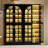 8-Tier Shoe Cabinet with Doors and Led Lights-1826585691