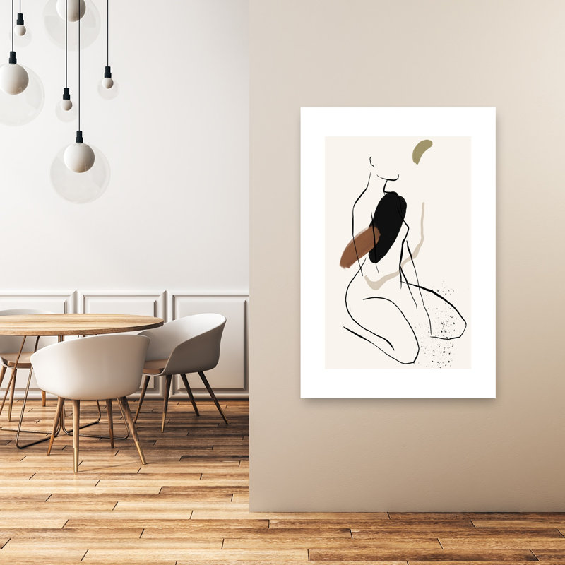 Abstrait Pose Flow, 48" H x 32" W