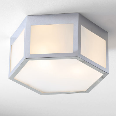 Plafonnier encastré géométrique unique à 2 lumières Hoosier