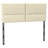 Upholstered Headboard King Size, Solid Wood Head Board with Sturdy Metal Legs, Faux Leather,Height Adjustable, Beige-338741447-338741451