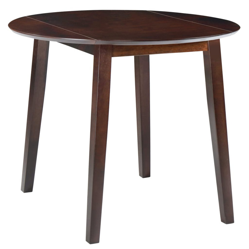 Jaylee Extendable Round Dining Table, Brown/Brown