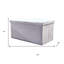 Repose-pieds avec rangement 30 "Grey Boucle