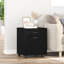 Rolling Cabinet Office Side Table Hall Drawer Cabinet Engineered Wood