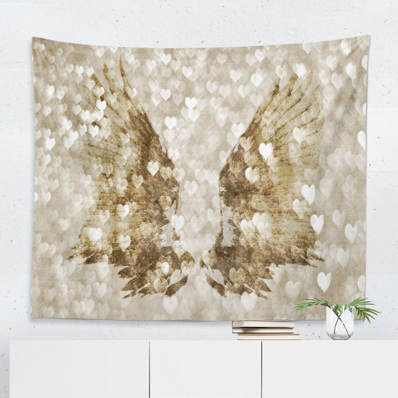 Tapisserie murale My Gold Heart Wings