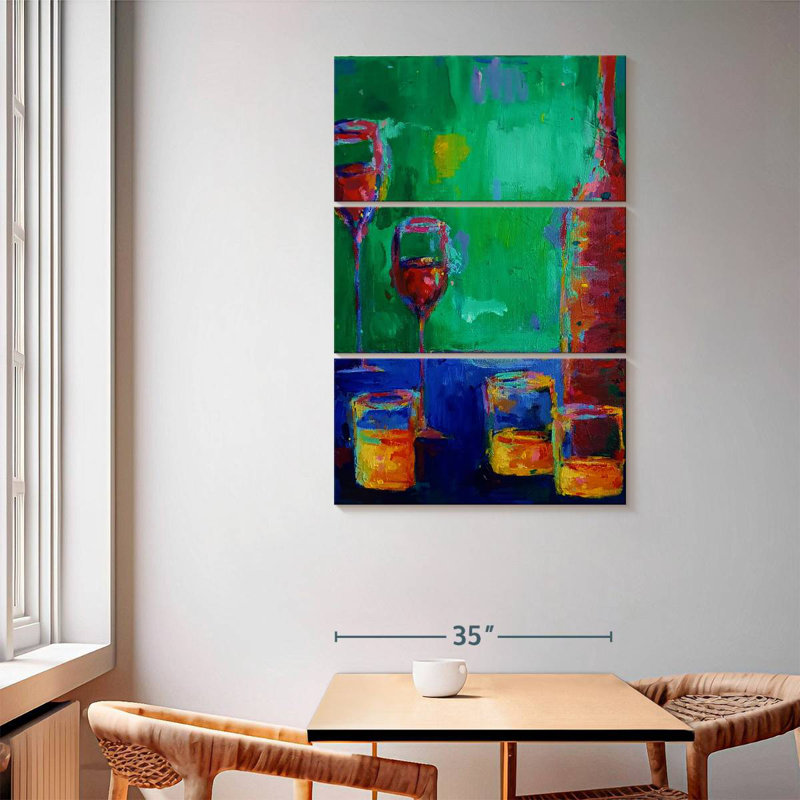 Yarlin Wine And Whiskey, 65" H x 42" W
