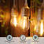 Guirlande lumineuse DEL extérieure de 14,6 m (48 pi), 24 ampoules incluses, 120 V, guirlande lumineuse néon féerique de qualité commerciale, fil de cuivre 18 AWG, blanc transparent-2110928348