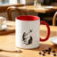 Cute Ceramic Mug with Two Cats Playing with Ink Splash Design - Perfect Gift for Cat Lover on Birthday Christmas Thanksgiving.