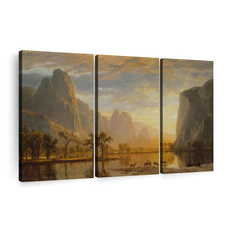 «Valley Of The Yosemite» sur toile, H 50 po x l 32 po