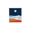 Bleu, rouge, paysages abstraits, art sur toile, décoration murale, 24 po x 18 po