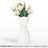 Charmaine 10" Cinched Knot White Ceramic Vase-605020606