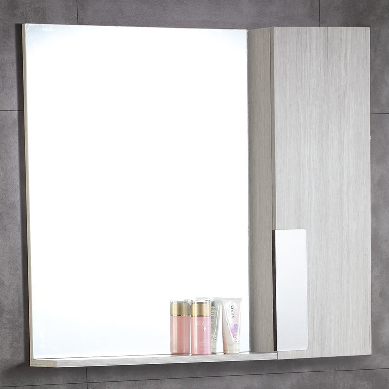 Miroir avec armoires à pharmacie avec tablettes