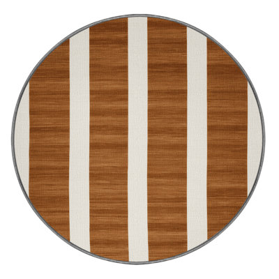 Machine Washable Horizontal Stripes Gray Area Rug