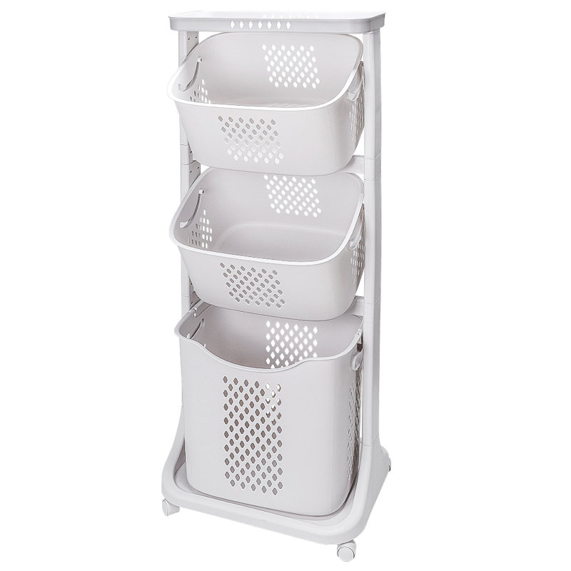 Plastic Rolling Laundry Sorter