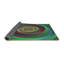 Tapis vert/brun à motifs-831410120