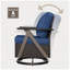 Chaises berçantes pivotantes en rotin en R avec accoudoirs-622768486