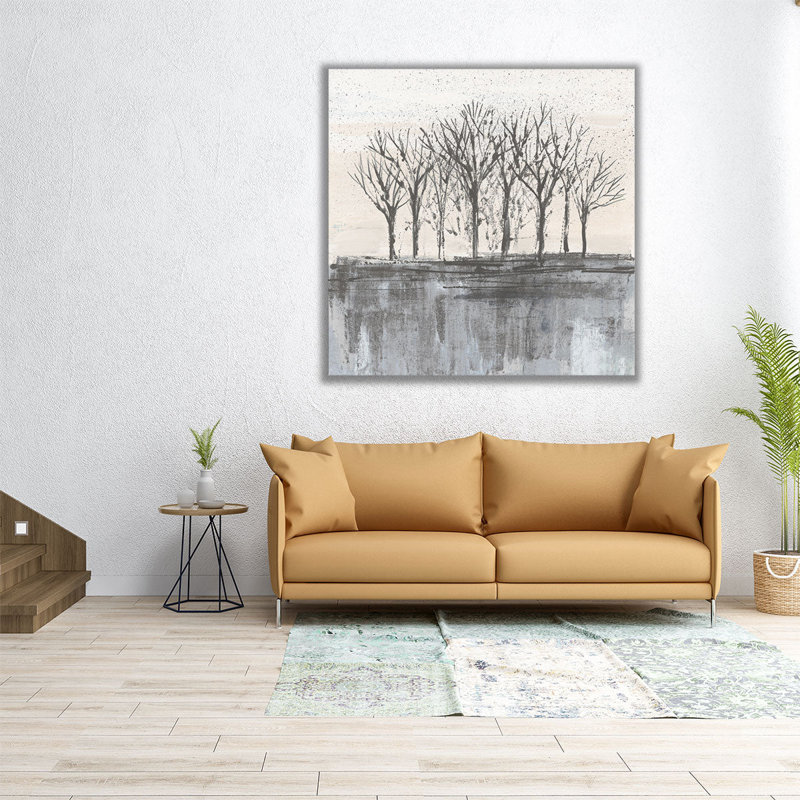 «Trees at Dawn II», reproduction d'art sur toile, H 12 po x l 12 po