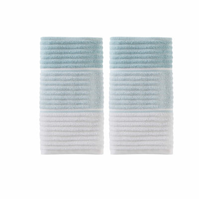 Aqua Luxe Planet Ombre Hand Towel Duo