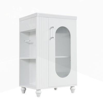 Armoire de meuble-lavabo avec tablette à deux niveaux