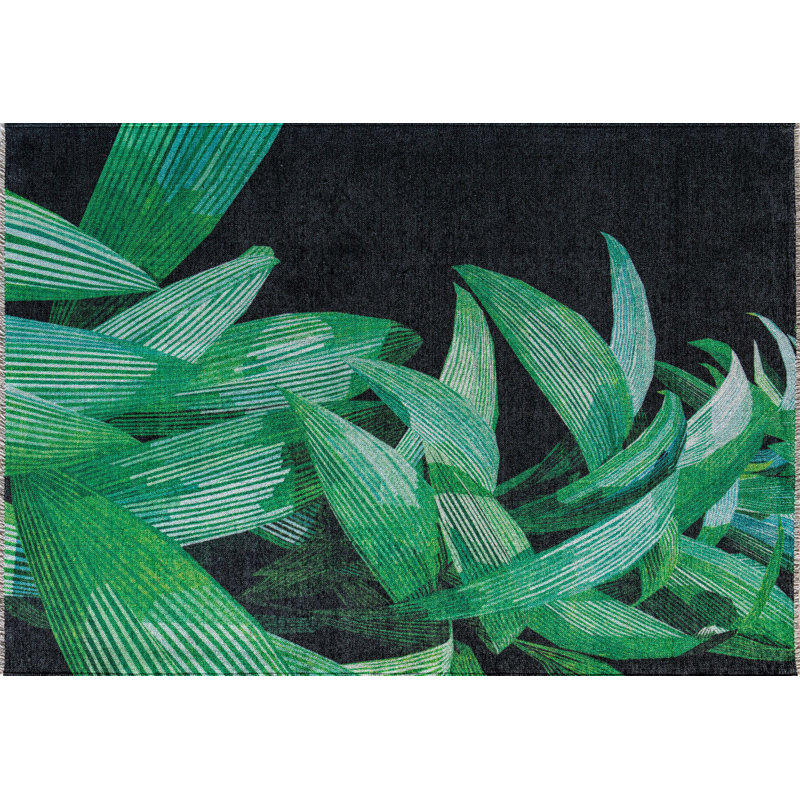 Tapis noir Maisie, Rectangle 7 pi 10 po x 10 pi 10 po