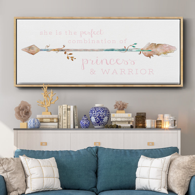 Princess & Warrior - toile encadrée, H 20 po x l 50 po