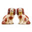 Porcelain Staffordshire Dog Figurines Pair-1729183286
