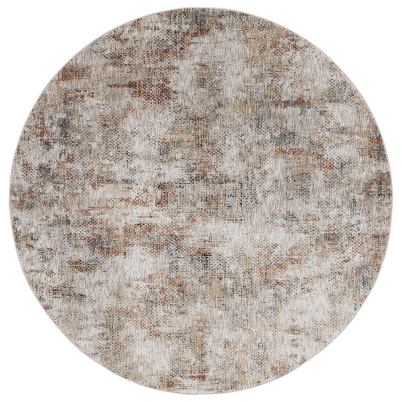 Silverado Performance Abstract Rug, Round 6'4"