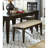 Beige Upholstered Seat 48-Inch Bench In Dark Brown For Dining Constant Beauty Room Use