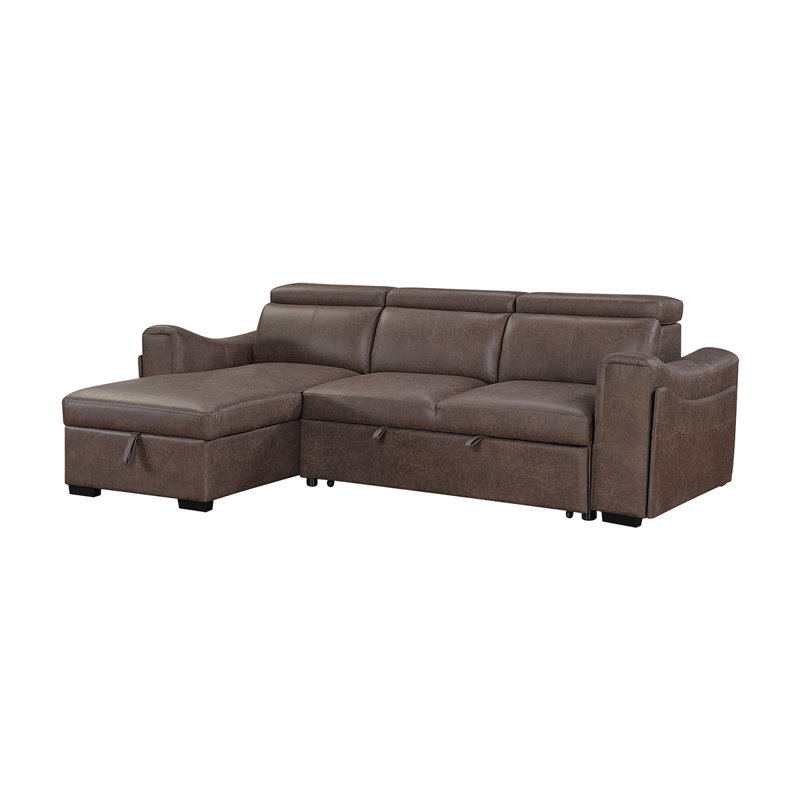 Bruno Brown Pull Out Complete Sofa Bed