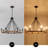 8-light Dimmable Wagon Wheel Rattan Chandelier-725005565-719123026