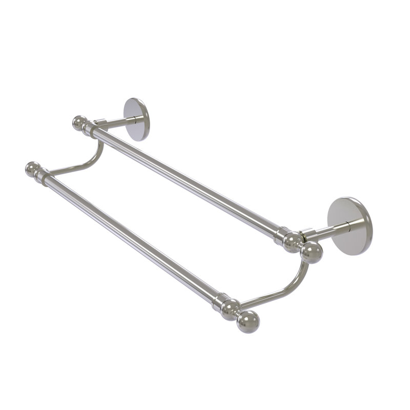 Double barre à serviettes murale Goble, 24 po, Nickel satiné