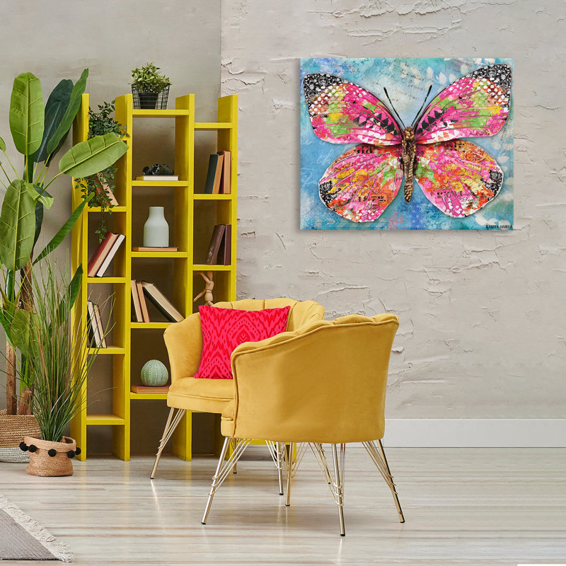 Art mural sur toile Wonderland Butterfly, H 30 po x l 40 po
