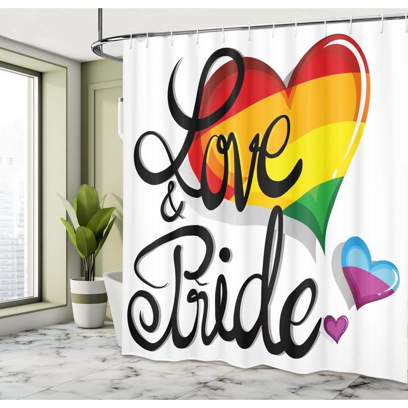 Shower Curtain with Hooks Included, 70" H x 69" W