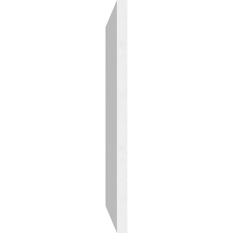 Panneau mural Harrison 3D en blanc, H 14 po x l 40 po x P 0,63 po