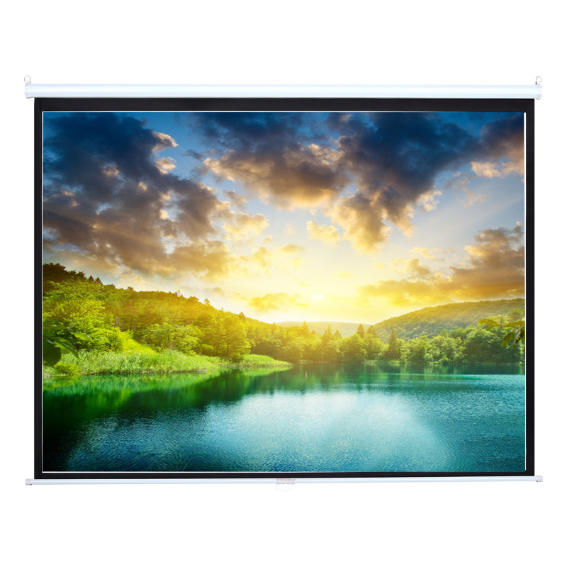17 Stories Manual Projector Screen Projector Screen, 183cm H x 251cm W