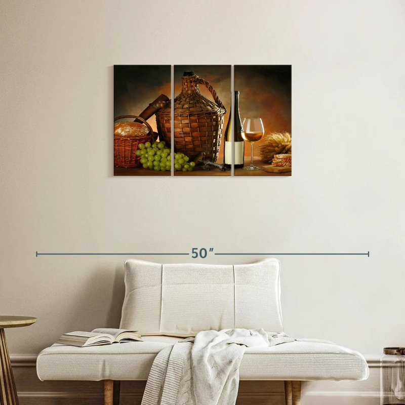 Yarlin Feast With Wine, 20" H x 33" W