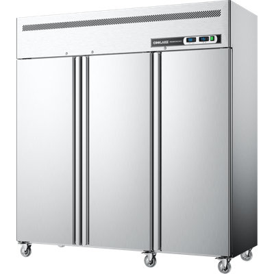 Réfrigérateur et congélateur commercial Coolake, deux zones de température de l 72 po, 54 pieds cubes 3 portes