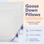 Ensemble de 2 oreillers en duvet de luxe Continental Bedding-96295071-92832495