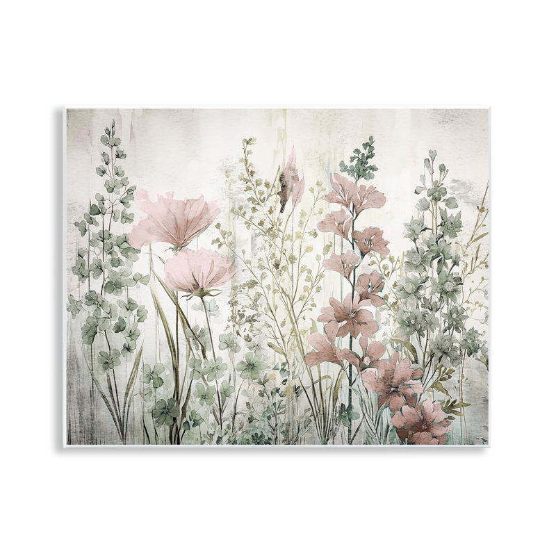 "Blush Wildflower", art mural par Sasha