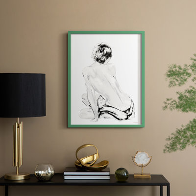 Impressionistic Soft Nude II Framed Print - Solid Wood