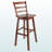 Tazewell Swivel Bar Stool with Ladder-back, Walnut