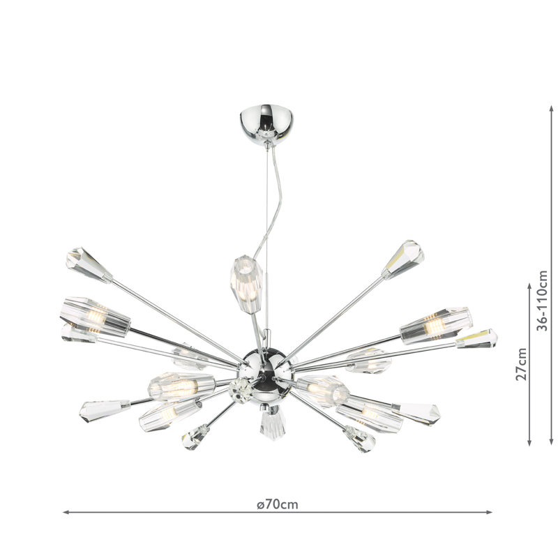 Corretta 10 - Light Polished Chrome Pendant