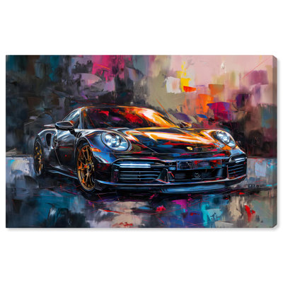 Peinture sur toile Turbocharged PORSCHE II par Art Remedy