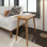 Leaford Solid Wood Top End Table